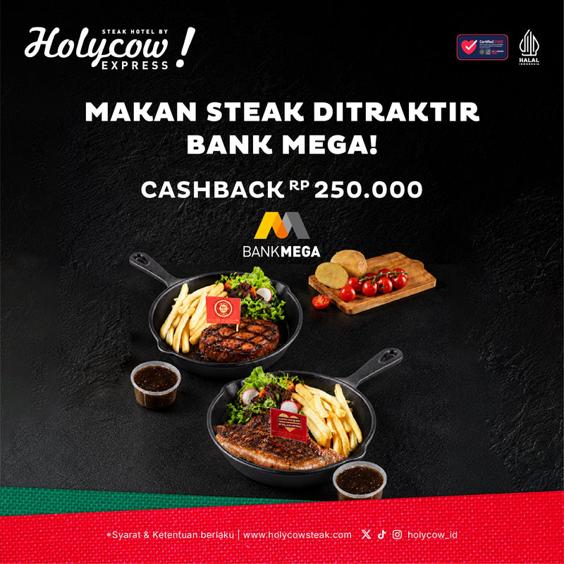 MAKAN ENAK DI HOLYCOW! EXPRESS DITRAKTIR BANK MEGA