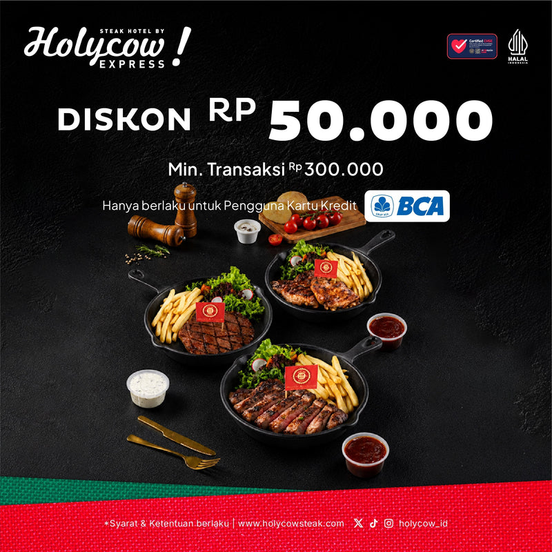 DAPATKAN DISKON 50 RIBU DENGAN KARTU KREDIT BCA!