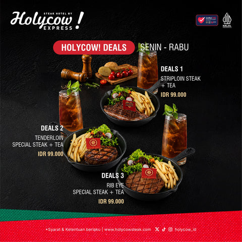 PAKET SPESIAL SENIN-RABU DI HOLYCOW! EXPRESS