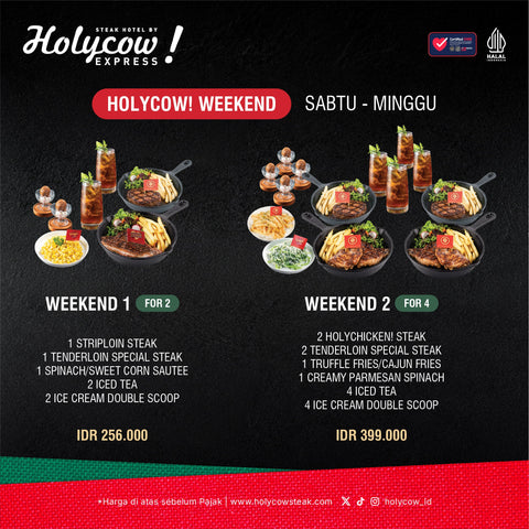 PAKET SPESIAL WEEKEND DI HOLYCOW! EXPRESS