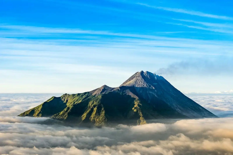 View Gunung Merapi dari Gunung Merbabu