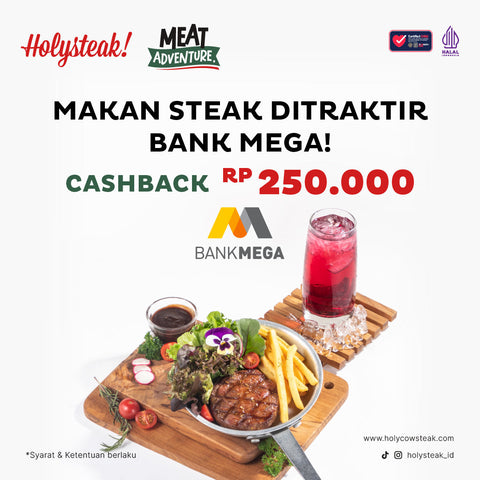 MAKAN ENAK DI HOLYSTEAK! DITRAKTIR BANK MEGA