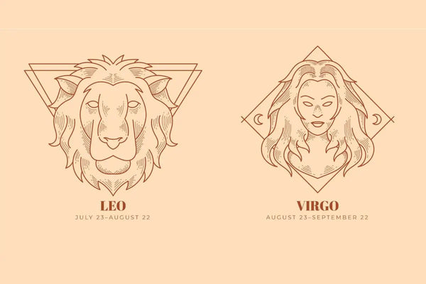 lambang zodiak leo dan virgo