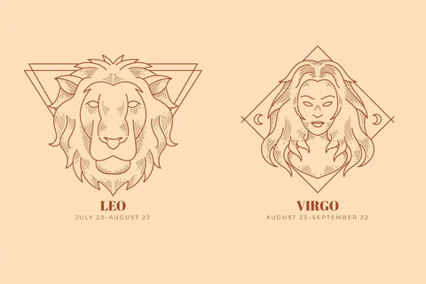 lambang zodiak leo dan virgo