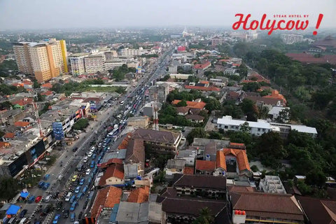 suasana Kota Depok dari atas