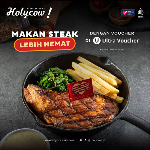 MAKAN STEAK LEBIH HEMAT DENGAN VOUCHER DI ULTRA VOUCHER