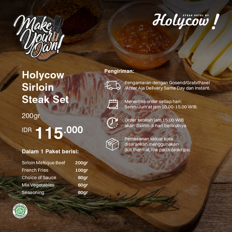 Holycow Sirloin Steak Set