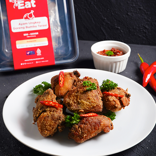 Holycow! Ready To Eat Ayam Ungkep Goreng Bumbu Terasi 550 - 650Gr