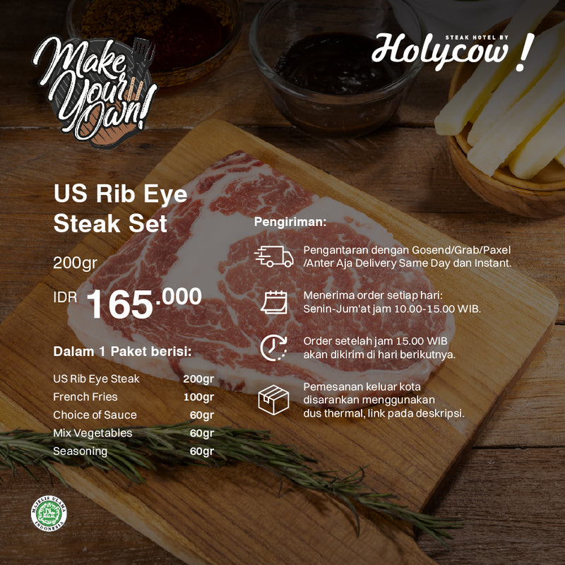US Rib Eye Steak Set
